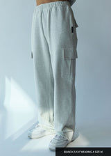 Cargo Wide Leg Sweatpants - MES AMIES