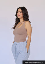 Cold Shoulder Tank - MES AMIES