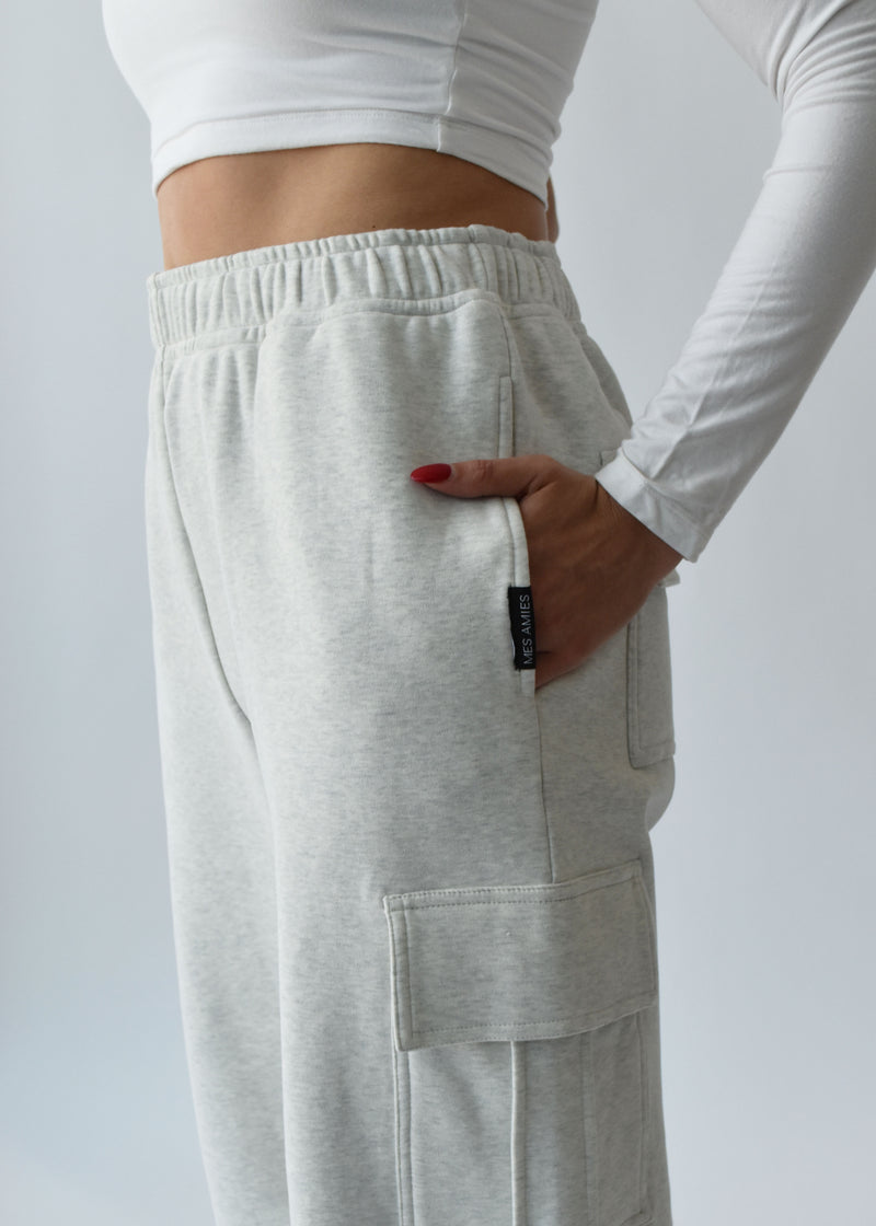 Cargo Wide Leg Sweatpants